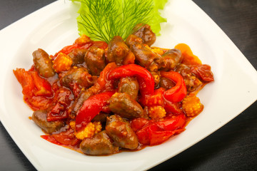 Chicken hearts