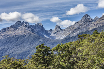 Wilde Landschaft im Fjordland von Neusseeland,Südinsel