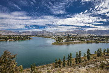 Landschaft im Mckenzie country, Neusseland, Südinsel