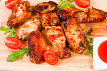 Roasted chicken wings