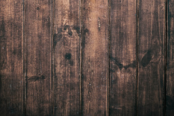 Brown  soft wood surface as background, wooden texture planks.