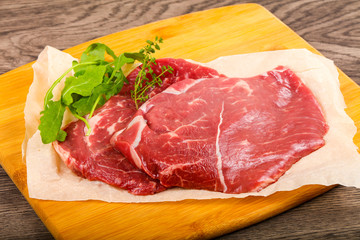 Raw Beef steak