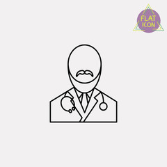doctor avatar line icon