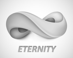 Infinity symbol. Illustration isolated on background. Graphic concept for your design