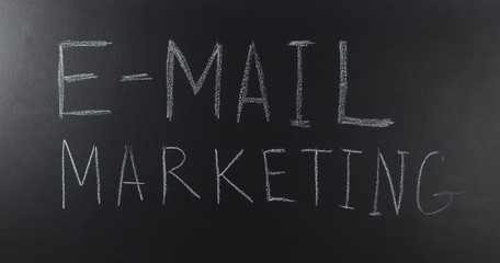 written with a text: E-mail marketing