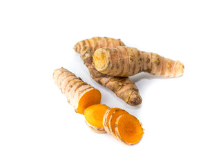 Curcumawurzel isoliert