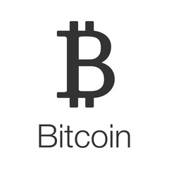 Bitcoin glyph icon