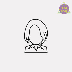 sales manager avatar line icon