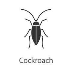 Cockroach glyph icon