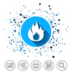 Fire flame sign icon. Fire symbol.