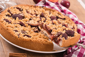 Plum tart. 