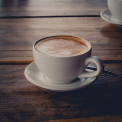 Cup of coffee latte
