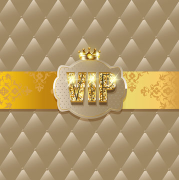 Premium vip background with golden elements