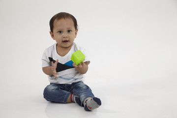 portrait of malay baby