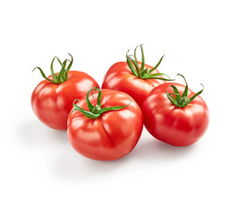 Tomatoes isolated on white background