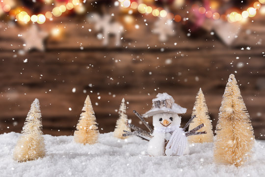 Christmas decoration with blurred background