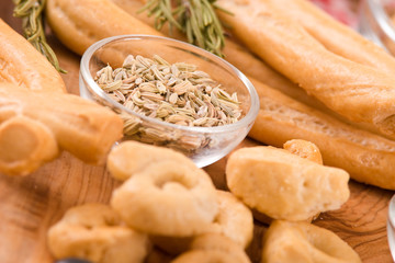 Italian taralli. 