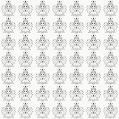 Background with little charming angels