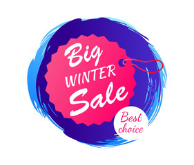 Big Winter Sale Best Choice Vector Illustration