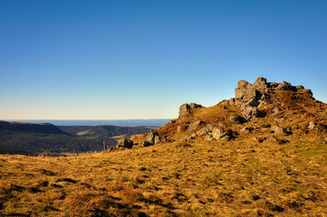 Autumnal Colors on the Hills of Auvergne
