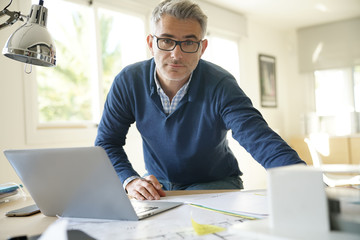 Portrait of architect in office