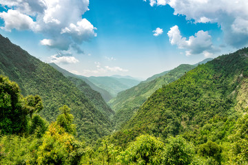 bergen in de anapurna-vallei in de Himalaya. Nepal