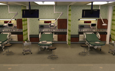 3D Rendering Emergency Room