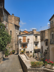 Obraz na płótnie Canvas Pettorano sul Gizio (Abruzzi, Italy), historic village