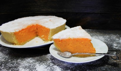 Pumpkin and shortcake cake classic American dessert