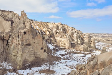Fototapeta na wymiar beautiful landscape in Cappadocia