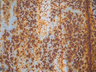 rusty coating on the wall
