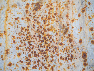 rusty coating on the wall
