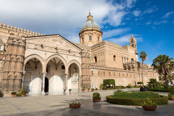Fototapeta na wymiar Palermo Cathedral is the cathedral church of the Roman Catholic Archdiocese of Palermo located in Sicily southern Italy.