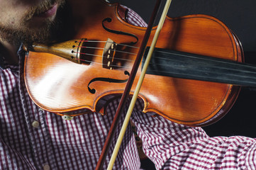 Violinist plays music - 183339892