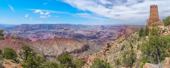 Crédence de cuisine en verre imprimé Canyon Grand Canyon, États-Unis. Vue panoramique