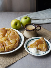 Apple tart Tatin.