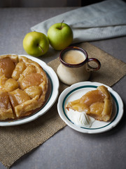 Apple tart Tatin.