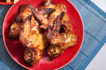 Tasty baked chicken wings
