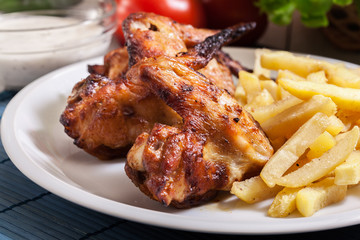 Tasty baked chicken wings