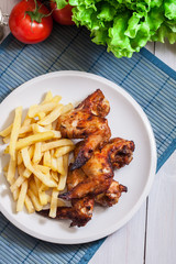 Tasty baked chicken wings