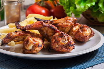Tasty baked chicken wings