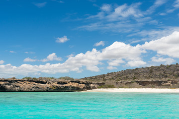 Colorful beach at the Carribean Sea