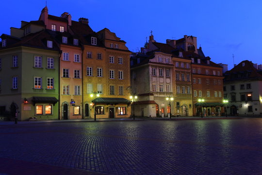 Fototapeta Warsaw in the early morning, Poland