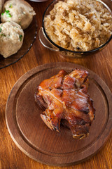 Homemade baked pork knuckle