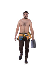 muscular construction worker