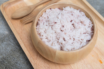 Bowl with brown rice