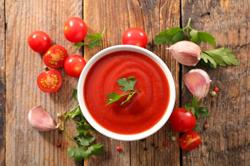 bowl of tomato sauce or soup