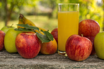 fruits and juice