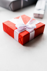 fashionable accessorize gift on white background. expensive and luxury jewelry present for birthday, new year, christmas, valentine's day, and other occasion