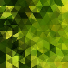 Fototapeta na wymiar Abstract vector background with triangles. Green geometric vector illustration. Creative design template.